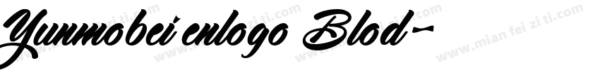 Yunmobei enlogo Blod字体转换
